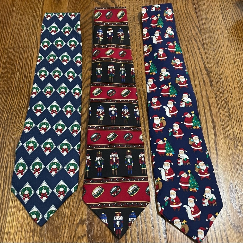 Claybrooke Christmas Holiday Men's Ties Set‎ of 3